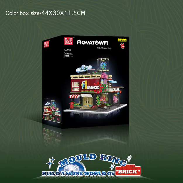 Mould King 16056 NovaTown Blumenladen Bausatz – 2.291 Teile MK