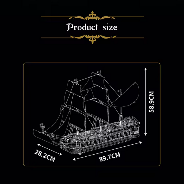 Mould King 13192 Imperial Frigate Modellbausatz – 3.580 Teile MK
