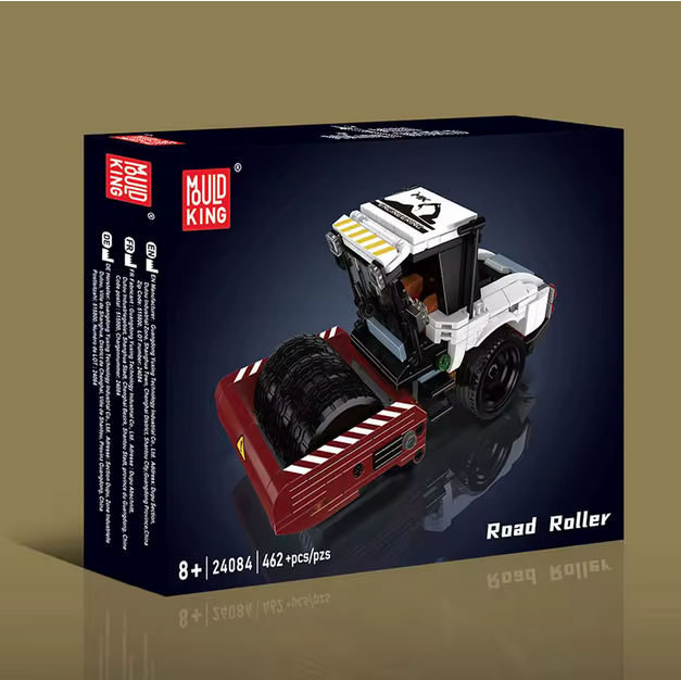 Mould King 24084 Straßenwalze Modellbausatz – Baustellenfahrzeug (462 Teile) MK