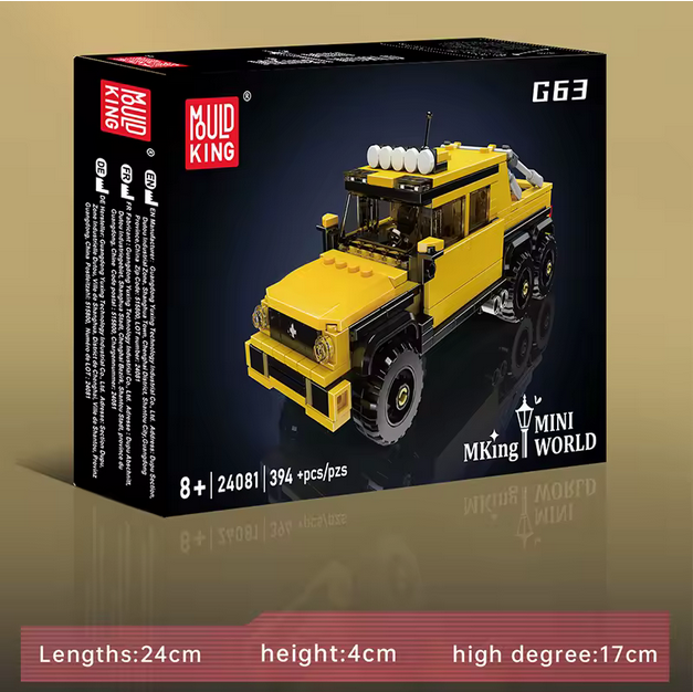 Mould King 24081 G63 6x6 Geländewagen Modellbausatz – Offroad SUV (394 Teile) MK