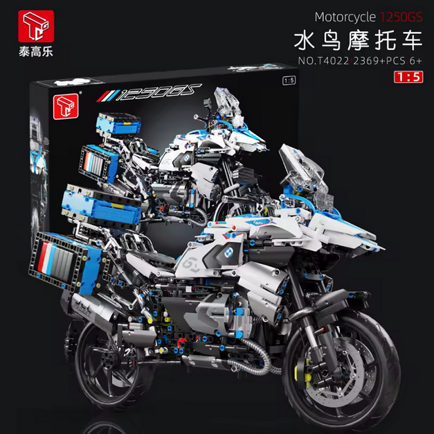Taigaole T4022 1:5 Water Bird Motorrad Modellbausatz – Motorrad Serie (2369 Teile) TaiGaole