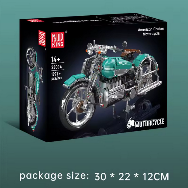 Mould King 23004 American Cruiser Motorrad Modellbau-Set | 1.971 Teile MK