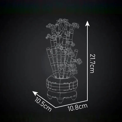 Mould King 24121 Bambus Bonsai Klemmbausteine Set – 375 Teile MK