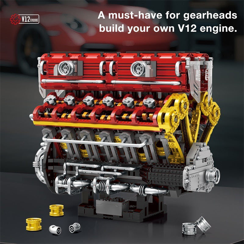 Reobrix 33017 V12-Zylindermotor (4.719 Teile)