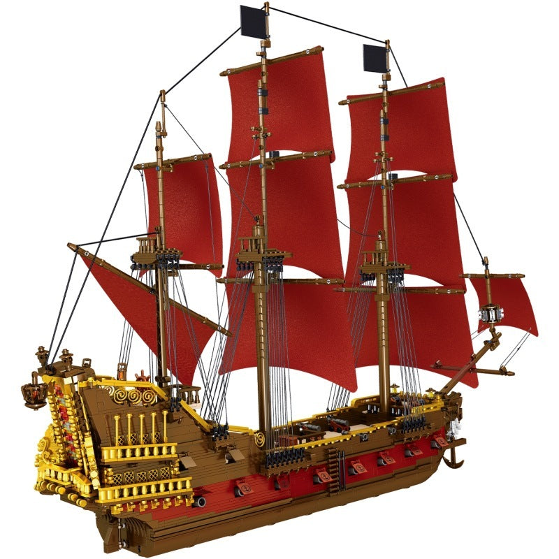 BAKA 33306 Königin Anne Piratenschiff – Großes Schiffs-Bausteinmodell (4.469 Teile)