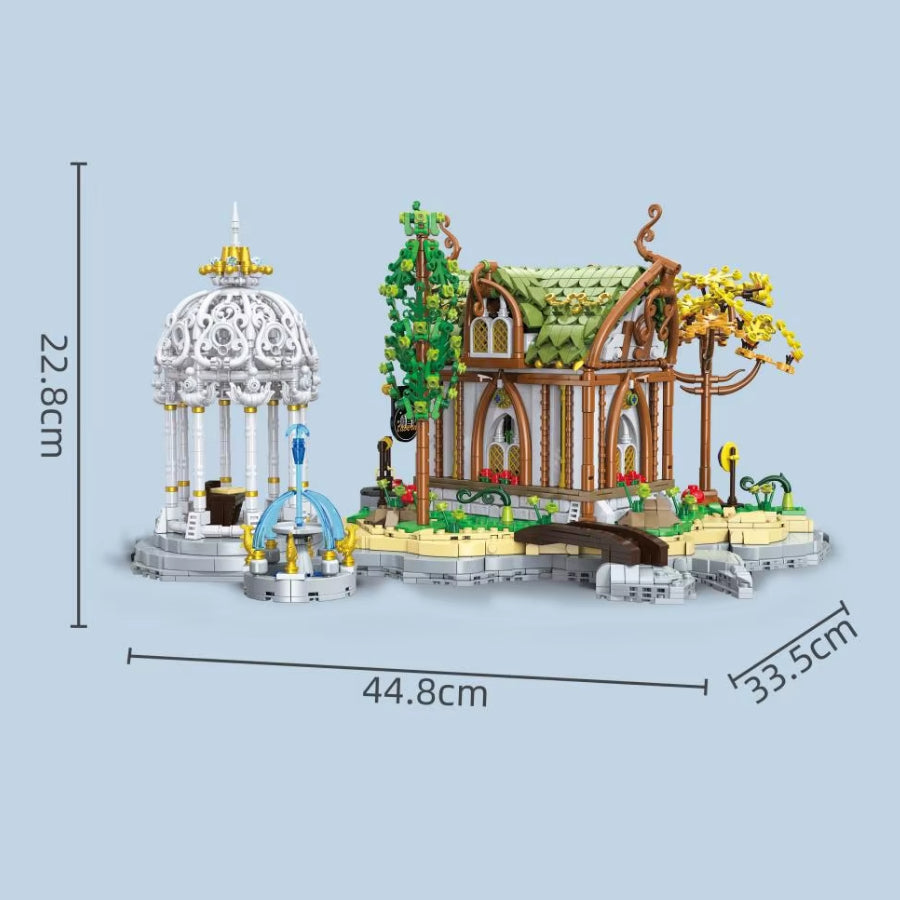 BAKA 33238 Elfen-Taverne – Fantasy Architektur Bausteinmodell (2.867 Teile)