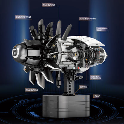 Reobrix 33018 Flugzeugmotor (1.351 Teile)