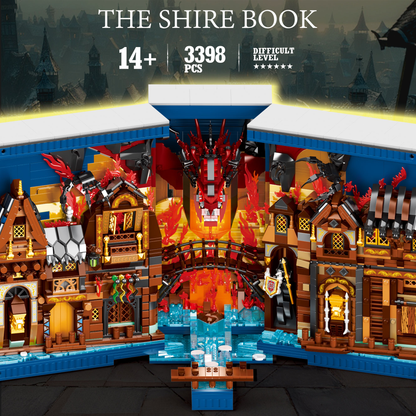 Reobrix 66035 Hobbit-Bucharchiv – Fantasy Architektur Bausatz (3.398 Teile)