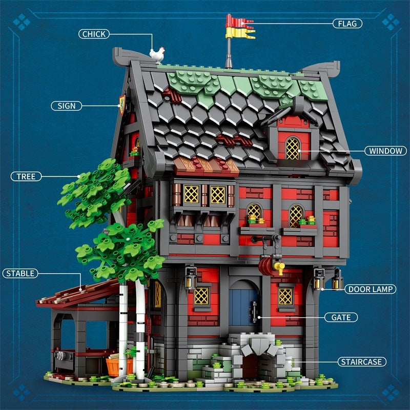 Reobrix 66017 Kreuzritter-Hotel  (2.953 Teile)