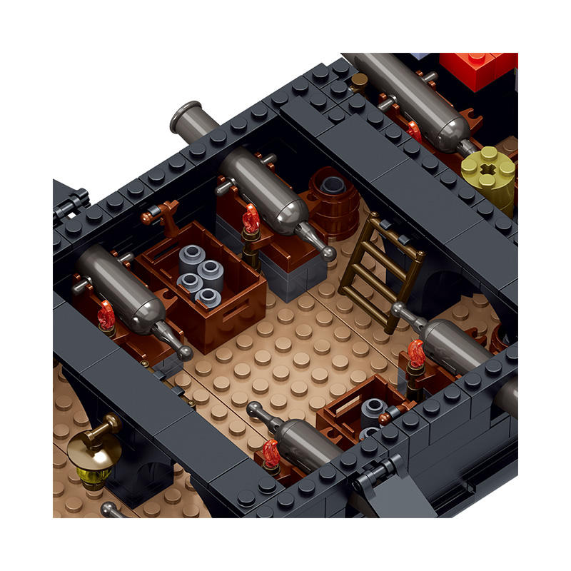 BAKA 33305 Schwarze Perle Piratenschiff – Schiffs-Bausteinmodell (3.839 Teile)