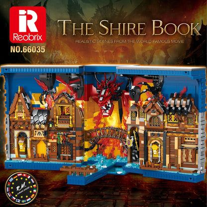 Reobrix 66035 Hobbit-Bucharchiv – Fantasy Architektur Bausatz (3.398 Teile)