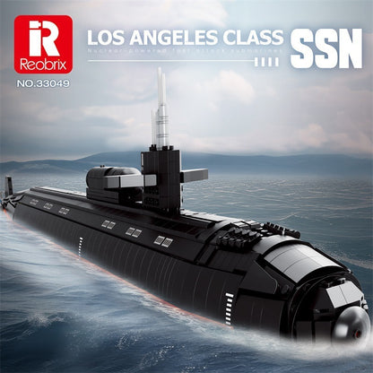 Reobrix 33049 Los-Angeles-Klasse U-Boot – Militär Bausteinmodell (2.750 Teile)