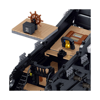 BAKA 33305 Schwarze Perle Piratenschiff – Schiffs-Bausteinmodell (3.839 Teile)