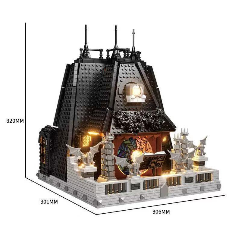 BAKA 33214 Spukhaus Modell – Schwarzes Architektur-Bausteinset (2.419 Teile)
