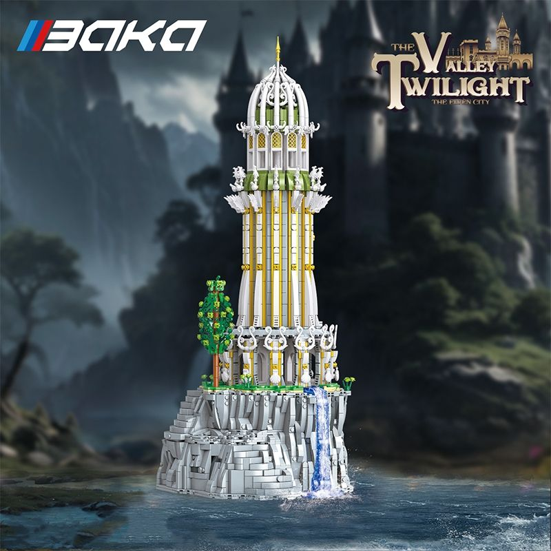 BAKA 33245 Turm des Tierkreises – Fantasy Architektur Bausteinmodell (3.726 Teile)