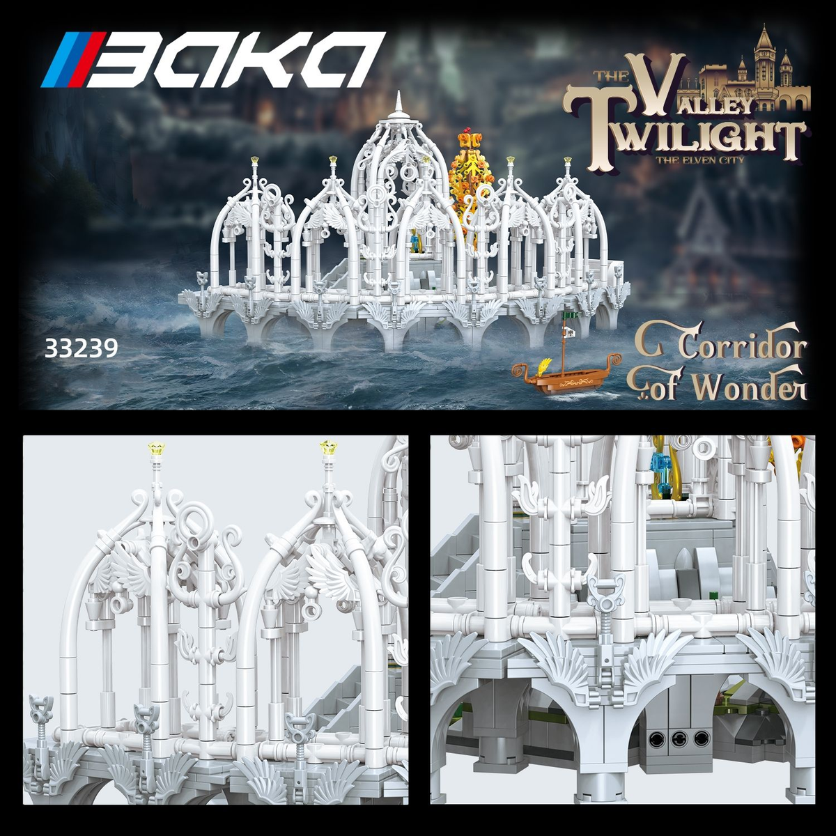 BAKA 33239 Korridor von Wonder – Architektur Bausteinmodell (2.052 Teile)