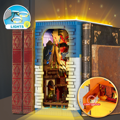 Reobrix 66035 Hobbit-Bucharchiv – Fantasy Architektur Bausatz (3.398 Teile)