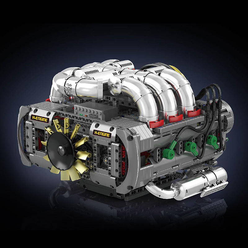 Mould King 10181 Horizontal-Boxermotor (2.375 Teile)