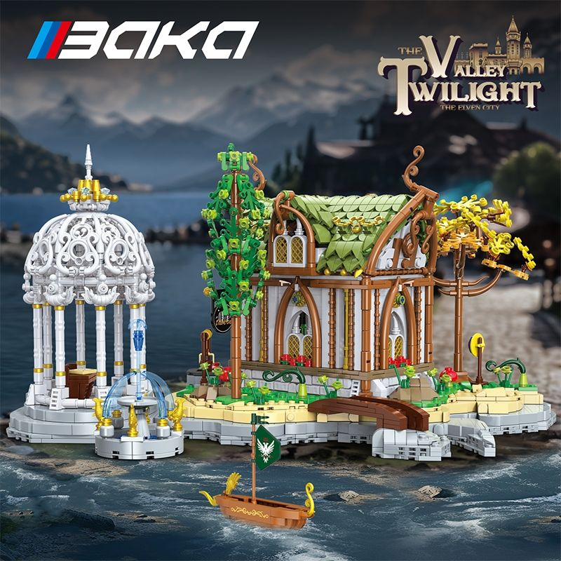 BAKA 33238 Elfen-Taverne – Fantasy Architektur Bausteinmodell (2.867 Teile)