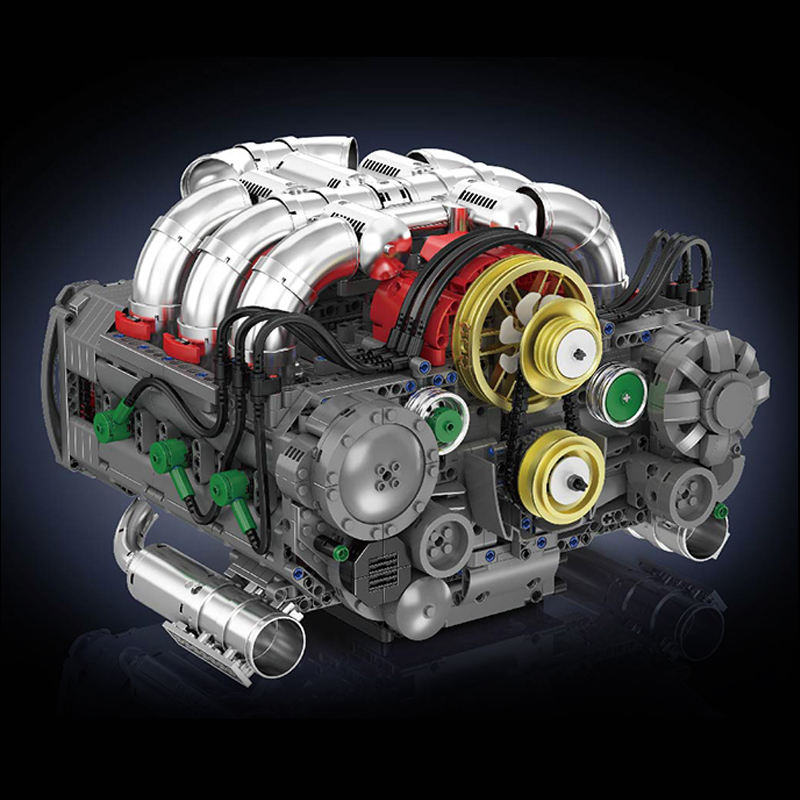 Mould King 10181 Horizontal-Boxermotor (2.375 Teile)