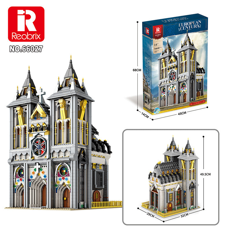Reobrix 66027 Mittelalterliche Kirche (3.468 Teile)