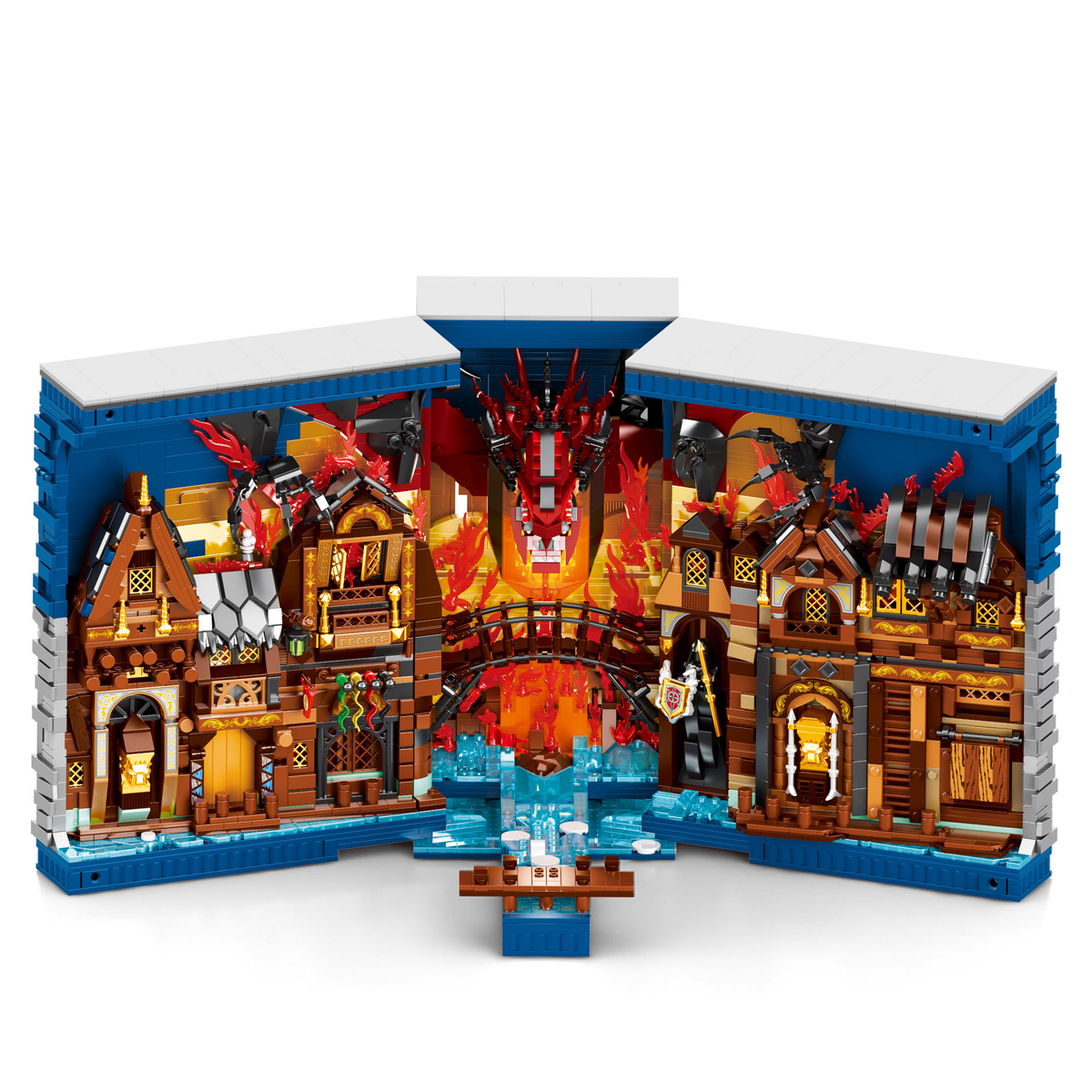 Reobrix 66035 Hobbit-Bucharchiv – Fantasy Architektur Bausatz (3.398 Teile)