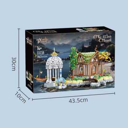 BAKA 33238 Elfen-Taverne – Fantasy Architektur Bausteinmodell (2.867 Teile)