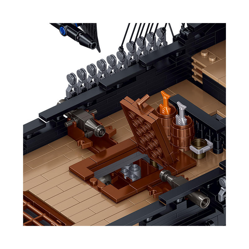 BAKA 33305 Schwarze Perle Piratenschiff – Schiffs-Bausteinmodell (3.839 Teile)