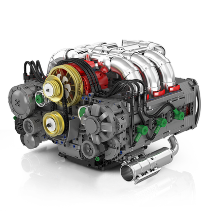 Mould King 10181 Horizontal-Boxermotor (2.375 Teile)
