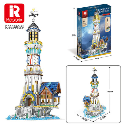 Reobrix 66028 Mittelalterlicher Leuchtturm (2.966 Teile)