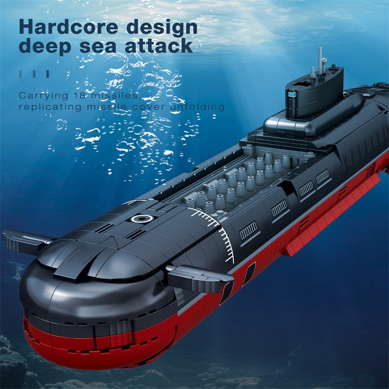 Reobrix 33048 Typhoon-Klasse U-Boot – Militär Bausteinmodell (2.895 Teile)