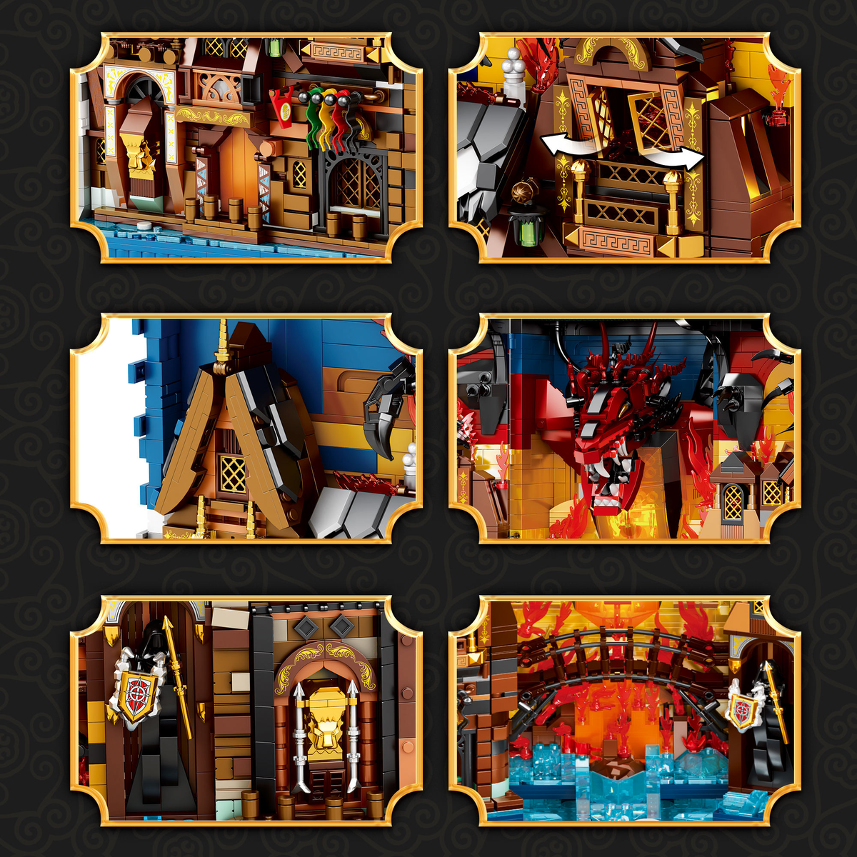 Reobrix 66035 Hobbit-Bucharchiv – Fantasy Architektur Bausatz (3.398 Teile)
