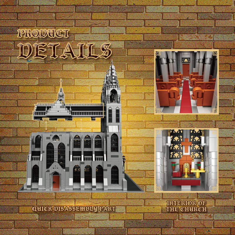 BAKA 33920 Gotische Kathedrale – Großes Architektur Bausteinmodell (4.136 Teile)