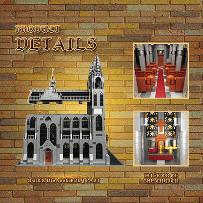 BAKA 33920 Gotische Kathedrale – Großes Architektur Bausteinmodell (4.136 Teile)