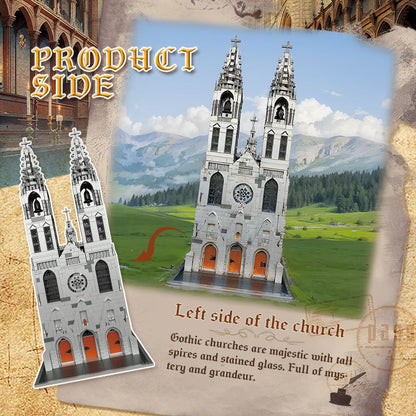 BAKA 33920 Gotische Kathedrale – Großes Architektur Bausteinmodell (4.136 Teile)