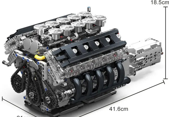 Mould King 10250 LFA V10 Motormodell Klemmbausteine Set – 1.834 Teile MK