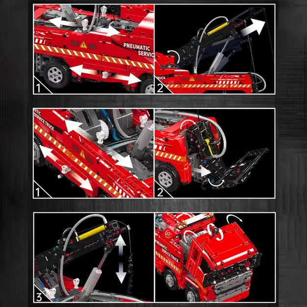 Mould King 19017 Scania Pneumatic Rescue Truck RC Klemmbausteine Set – 1.653 Teile MK