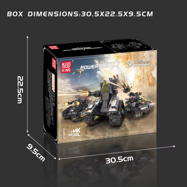 Mould King 15083 3in1 Militärroboter RC Klemmbausteine Set – 588 Teile MK