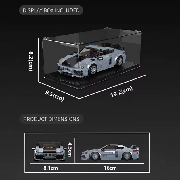 Mould King 27115 718 GT4 RS Automodell Klemmbausteine Set – 415 Teile MK