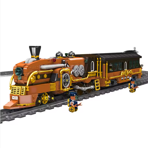 Mould King 12046 Steampunk Dampflokomotive RC Klemmbausteine Set – 1954 Teile MK