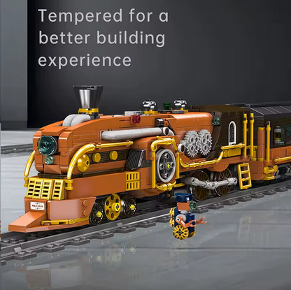 Mould King 12046 Steampunk Dampflokomotive RC Klemmbausteine Set – 1954 Teile MK