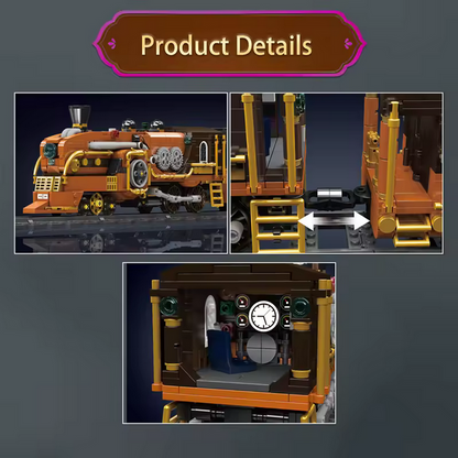 Mould King 12046 Steampunk Dampflokomotive RC Klemmbausteine Set – 1954 Teile MK