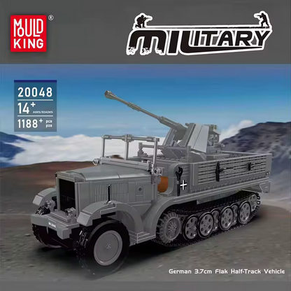 Mould King 20048 Flak Halbkettenfahrzeug Klemmbausteine Set – 1188 Teile MK