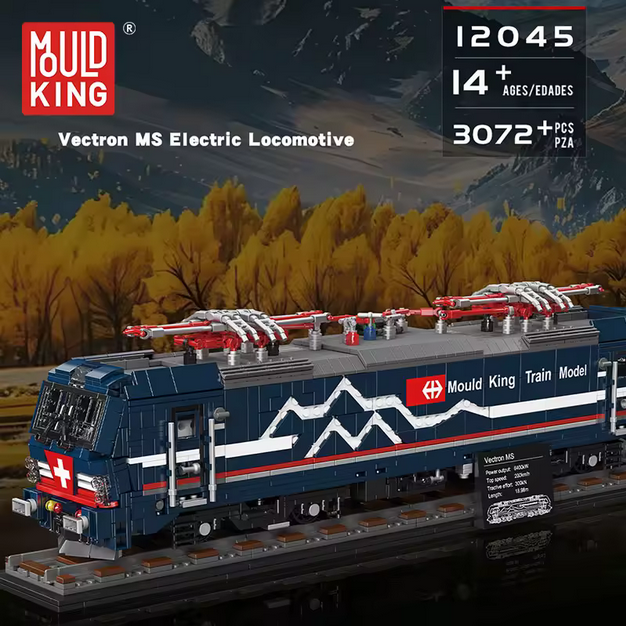 Mould King 12045 Vectron MS Elektrolokomotive Klemmbausteine Set – 3072 Teile MK