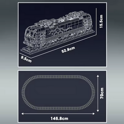 Mould King 12045 Vectron MS Elektrolokomotive Klemmbausteine Set – 3072 Teile MK