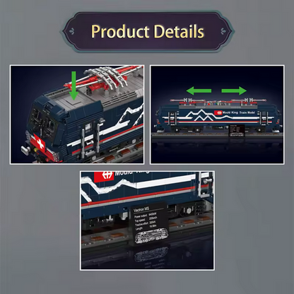 Mould King 12045 Vectron MS Elektrolokomotive Klemmbausteine Set – 3072 Teile MK