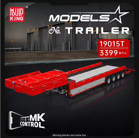 Mould King 19015T FH16 Pneumatischer Traktoranhänger RC Klemmbausteine Set – 3399 Teile MK