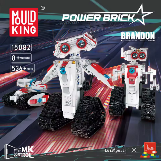 Mould King 3in1 STEM Roboter Bausatz – 536 Teile mit Fernsteuerung MK