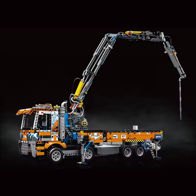 Mould King 19014 Pneumatischer Betonpumpen-LKW – 2.132 Teile MK
