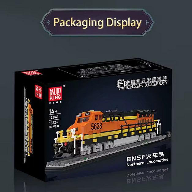 Mould King 12041 BNSF Eisenbahn-Lokomotive – 1.362 Teile MK